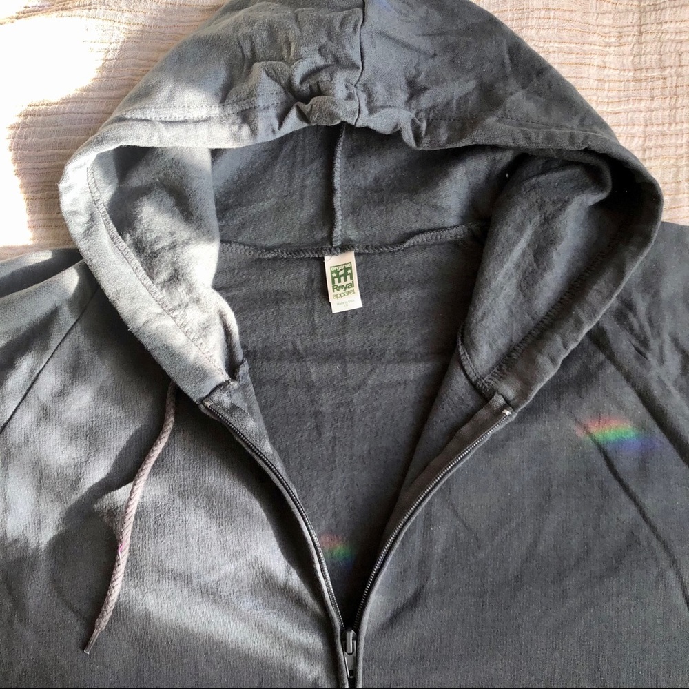 Royal Apparel Organic Men’s Zip Hoodie, grey - Picture 4 of 8